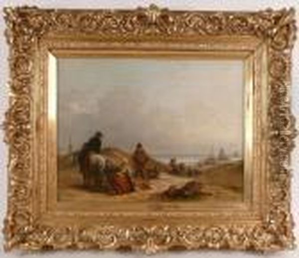 Disembarking Passengers From Ships Oil Painting by William Joseph Shayer