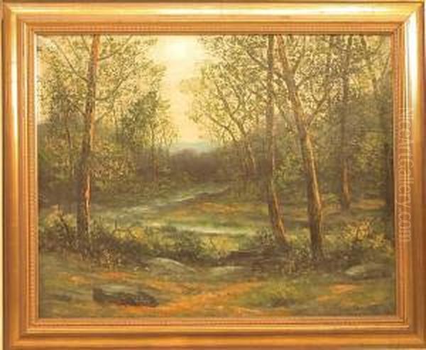 Sylvan Landscape Oil Painting by Victor Shearer
