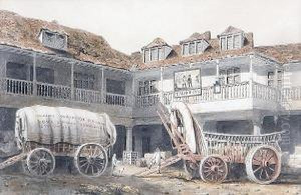 The Talbot Inn, Southwark Oil Painting by George Shepherd