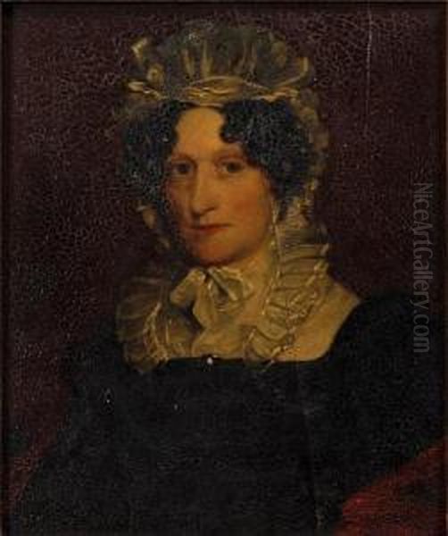 Portrait Of The Artist's Mother Elizabeth Shepperson Oil Painting by Matthew Shepperson