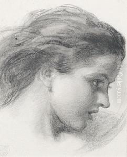 Study For A Panel At The Chapel Of The Ascension, Bayswater Road, London Oil Painting by Frederic James Shields