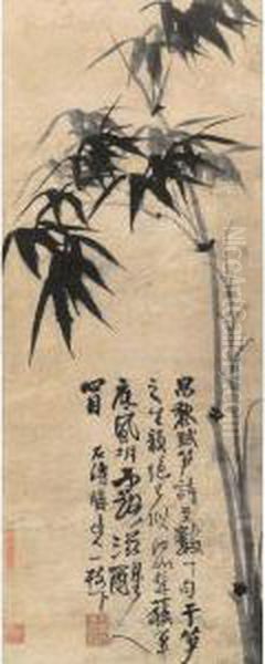Ink Bamboo Oil Painting by Shitao Daoji