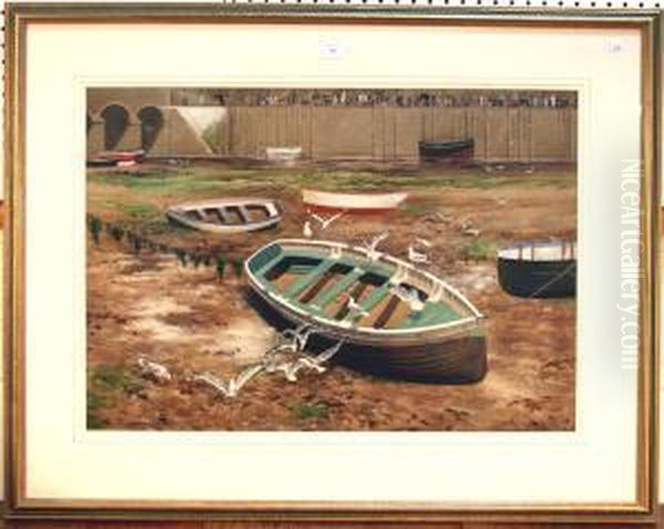 River Looe Oil Painting by Arthur Charles Shorthouse