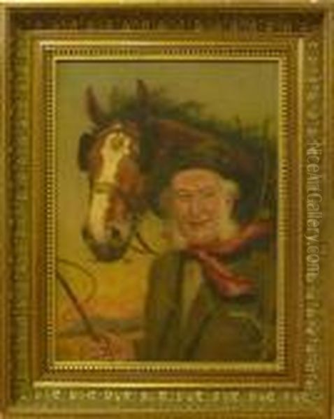 Man Med Hast. Oil Painting by Arthur Charles Shorthouse