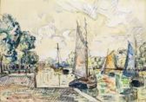 Le Voilier Oil Painting by Paul Signac