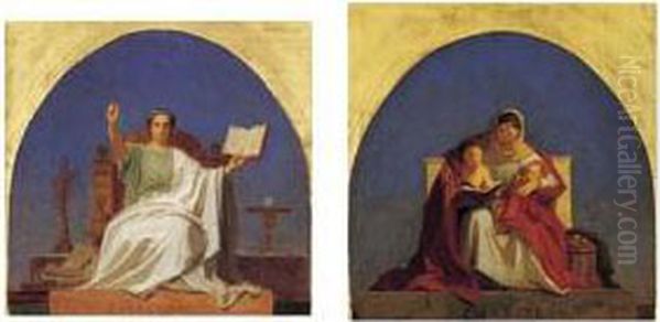 La Theologie Oil Painting by Emile Signol