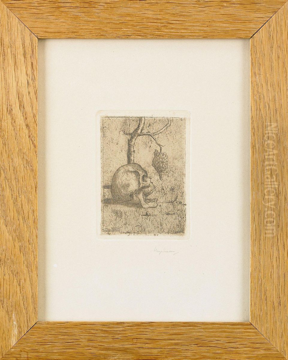 Post Festum Oil Painting by Hugo Simberg