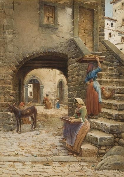 Scorcio Di Patrica Oil Painting by Scipione Simoni