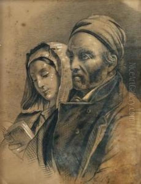 V Kostole Oil Painting by Dominik Skutecky