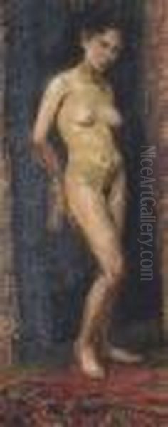 Untitled Oil Painting by Antonin Slavicek