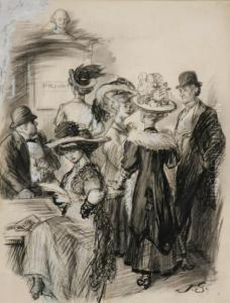 The Making Of An Actress Oil Painting by John Sloan